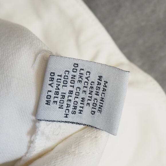 Habitat Women's Perfect Crop Jean White Sz‎ 6 Wide Leg Front Pocket Classic - Picture 7 of 9